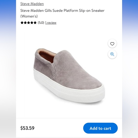 Steve Madden Gills Suede Platform Slip-on Sneaker - Picture 7 of 10